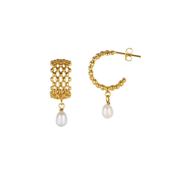 Boucles d'oreilles Rosalie - Perle