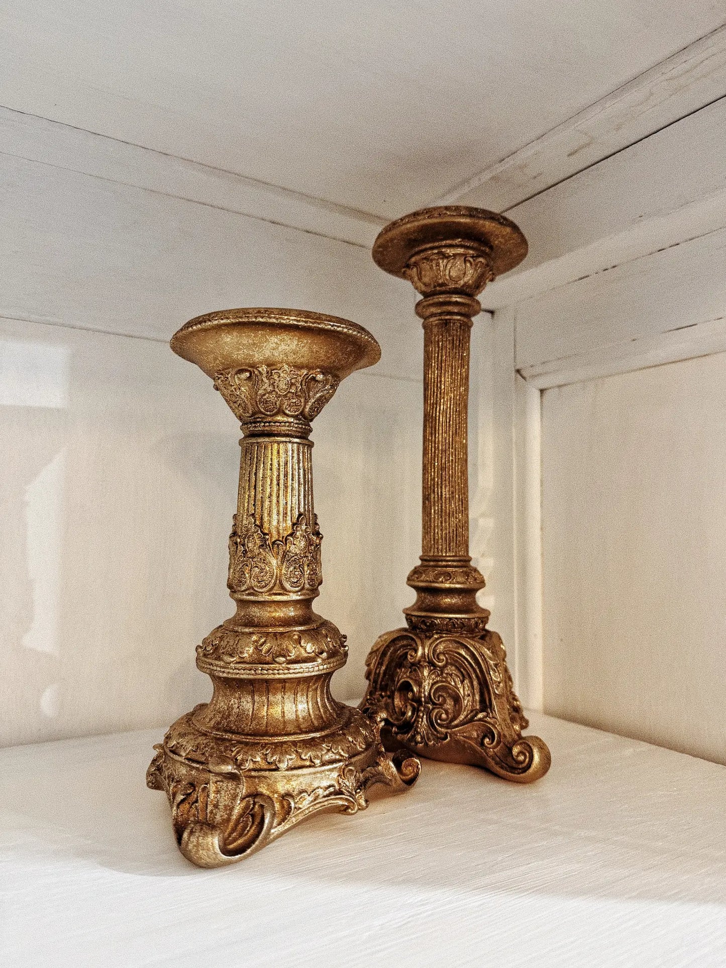 Chandelier baroque doré - S