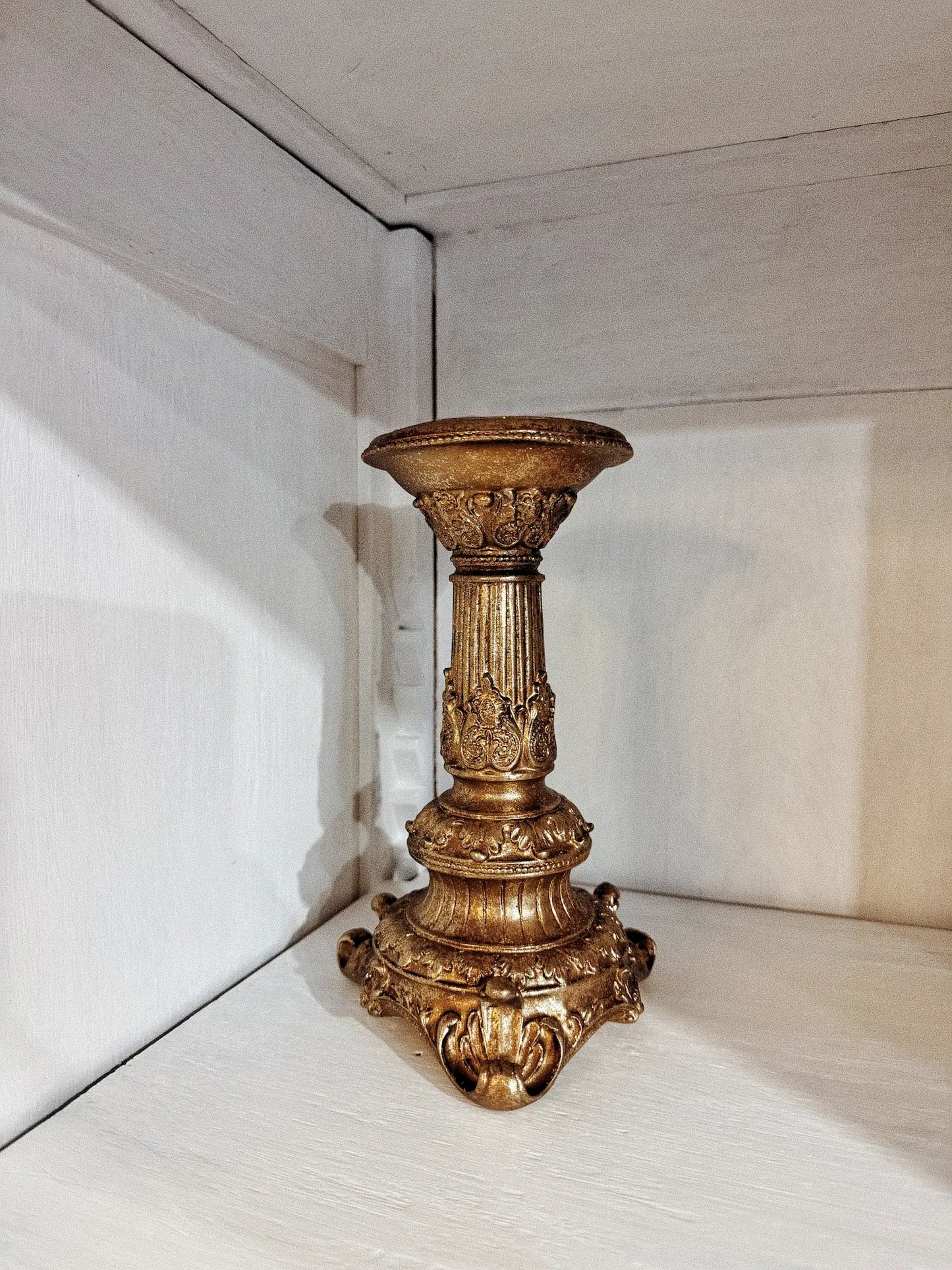 Chandelier baroque doré - S