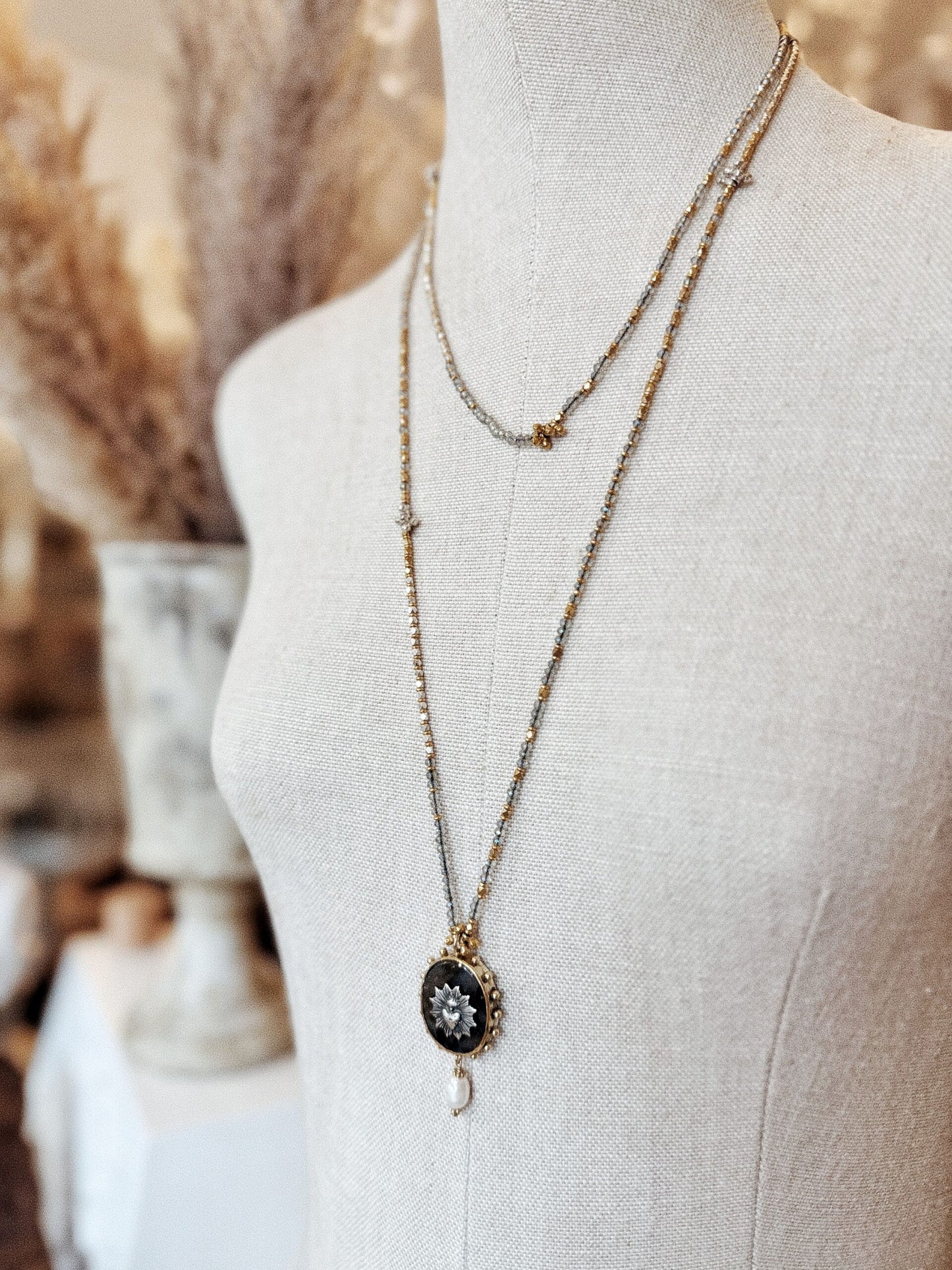 Sautoir Royal – pendentif labradorite