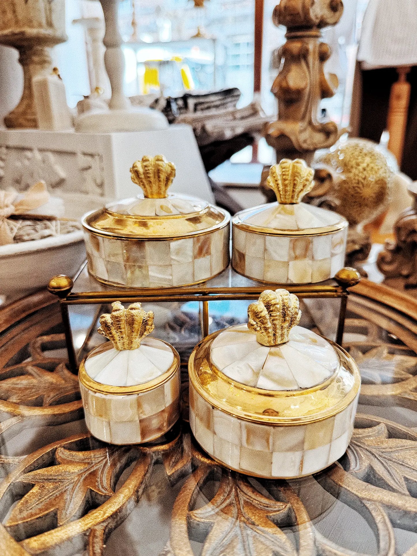Boîte à bijoux nacrée - Coquillage