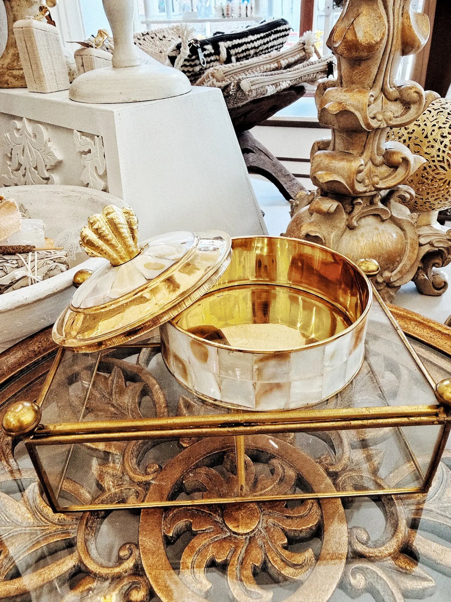 Boîte à bijoux nacrée - Coquillage