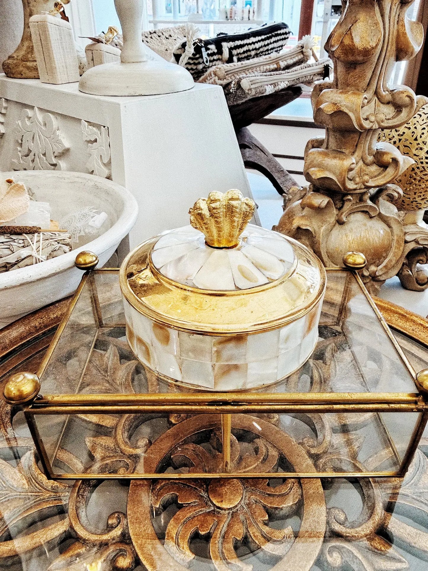 Boîte à bijoux nacrée - Coquillage