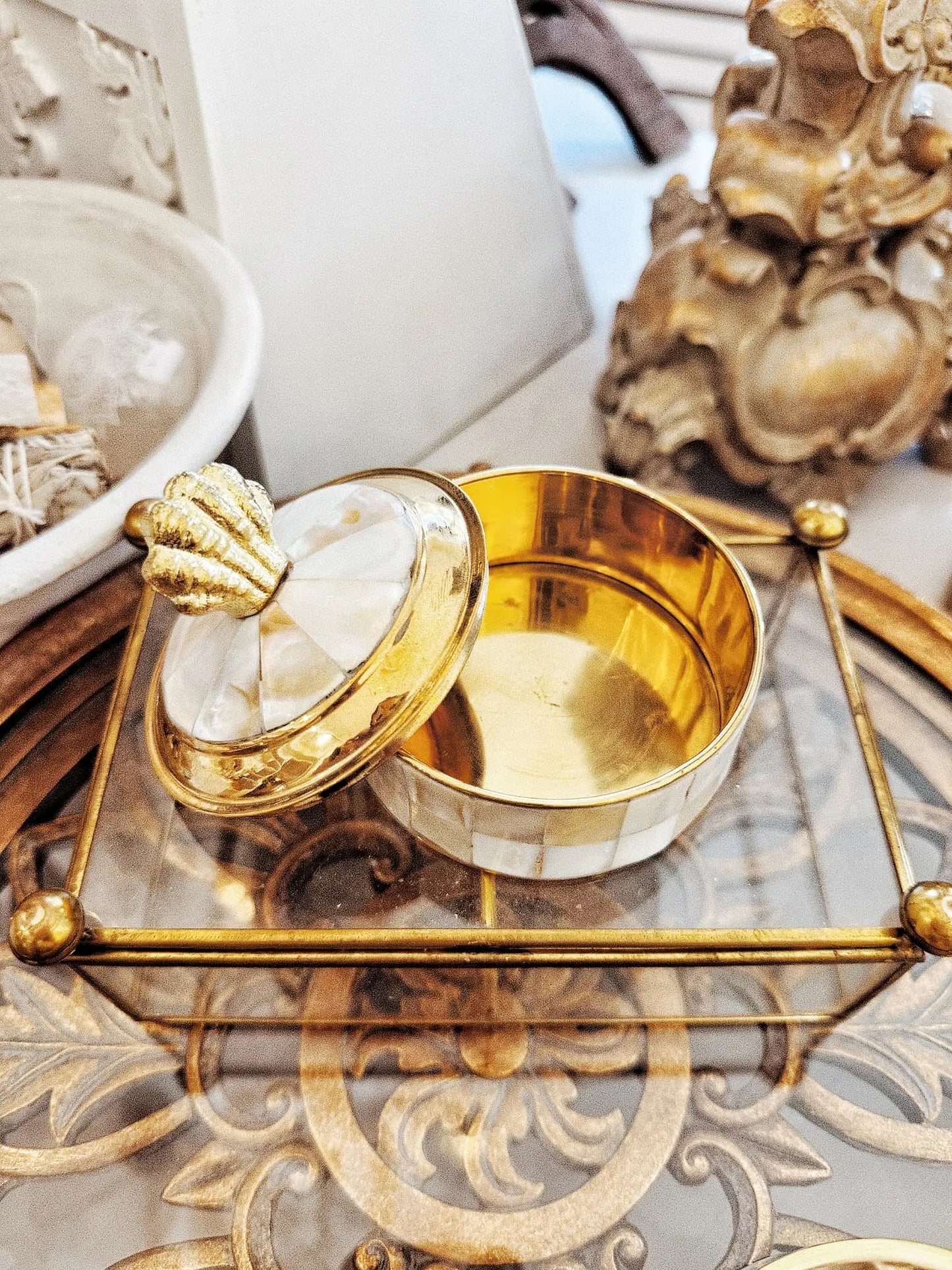 Boîte à bijoux nacrée - Coquillage