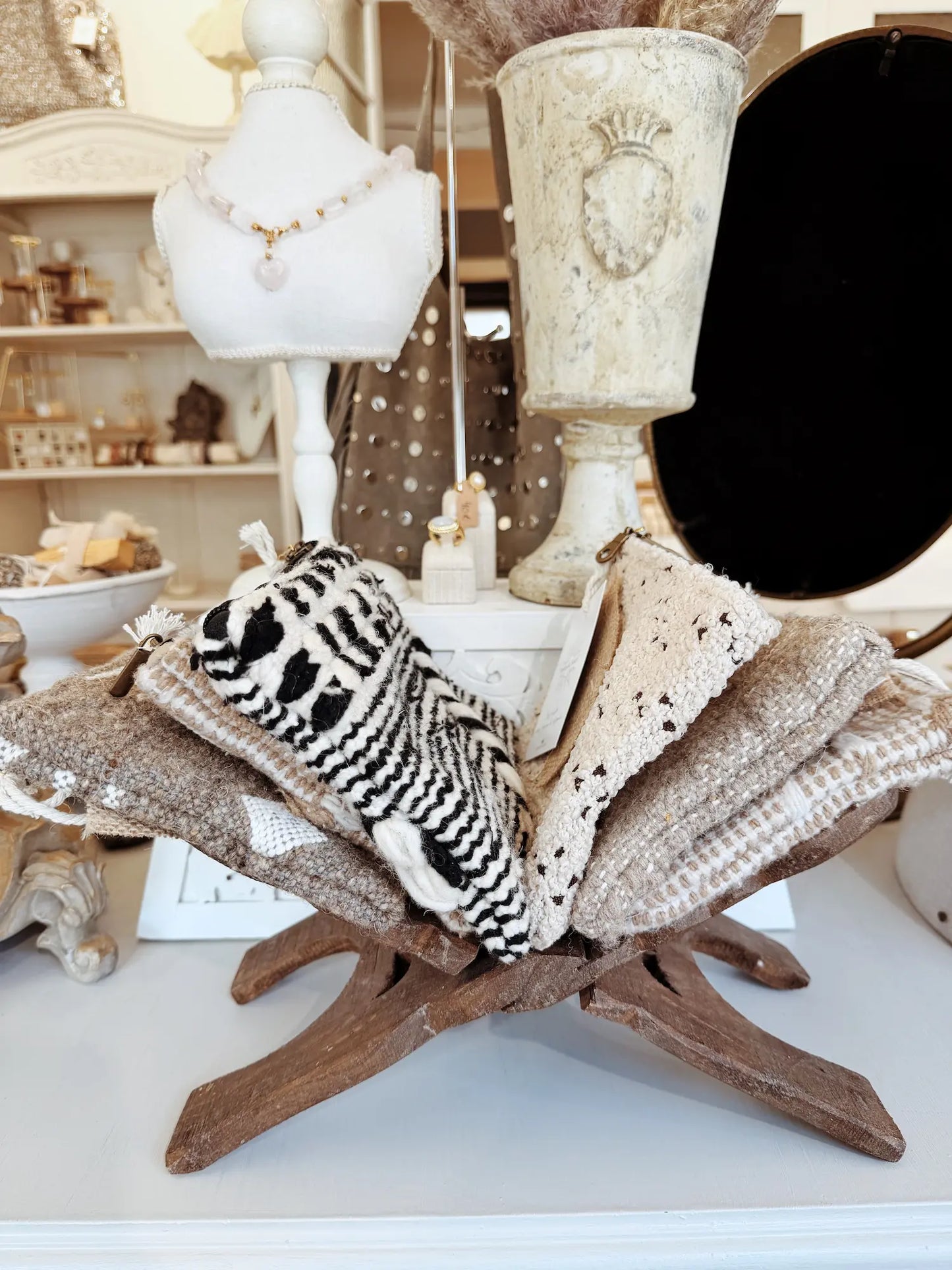 Pochette en laine marocaine
