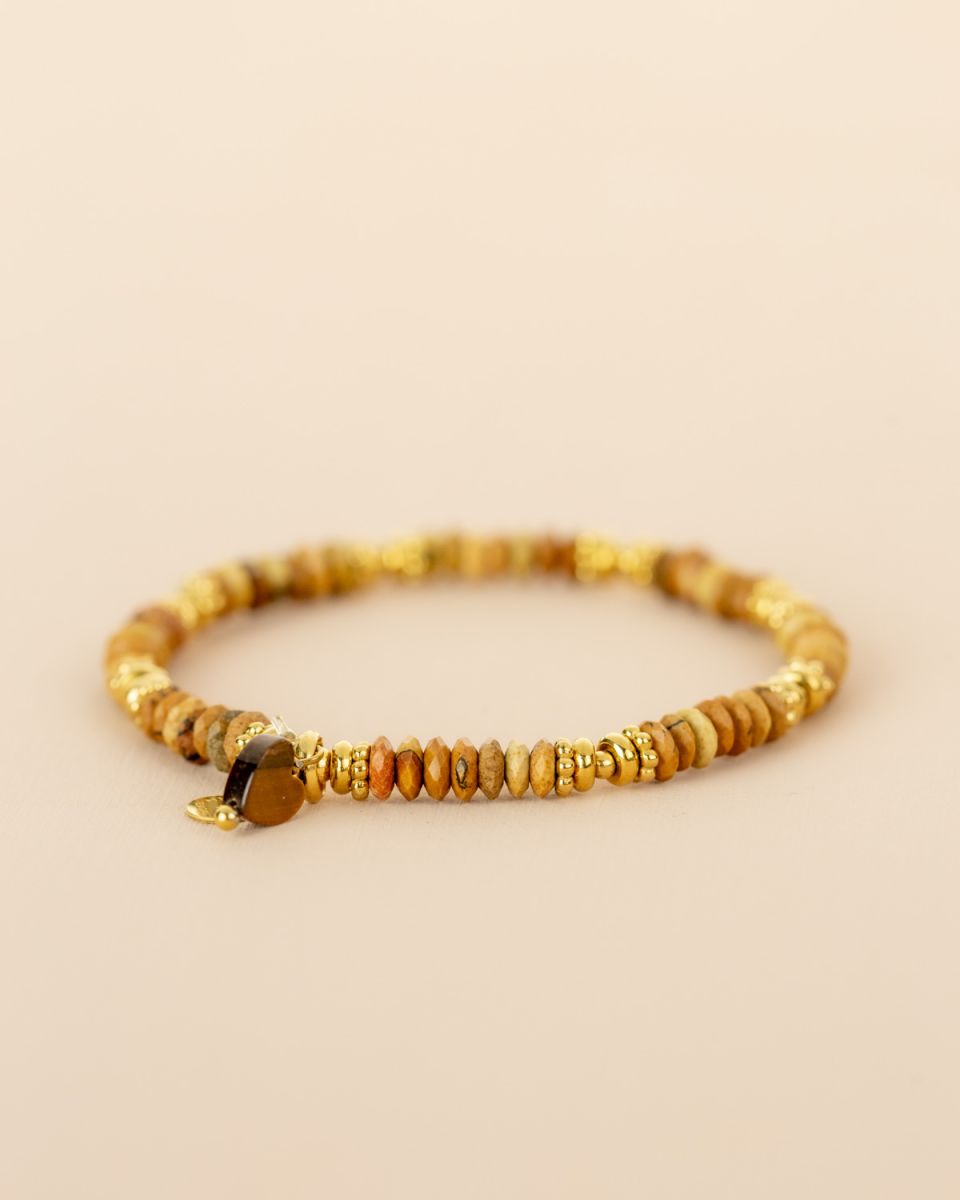 Bracelet Jaspe & Pierre de Soleil