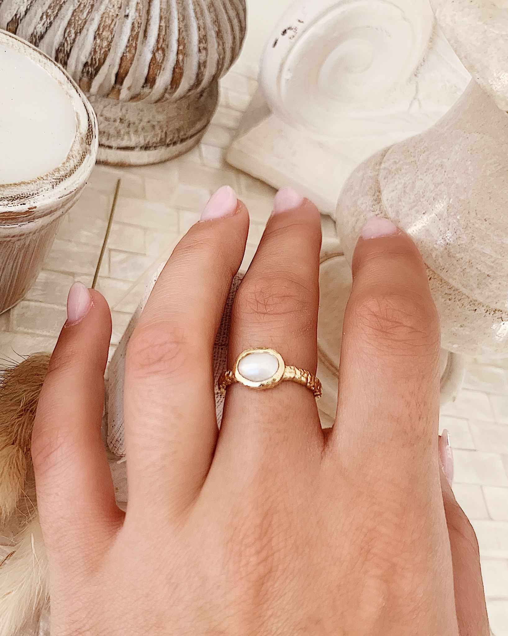 Bague Rustica Pearl
