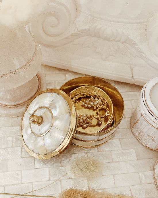 Boîte à bijoux nacrée M