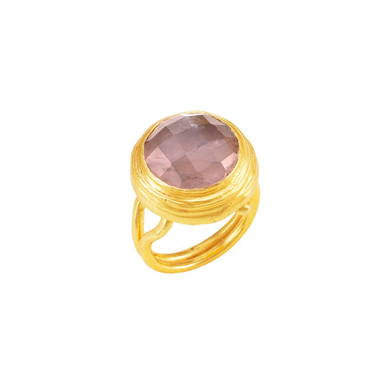 Bague Clémence - Quartz rose