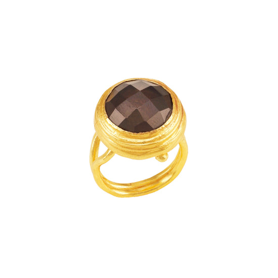 Bague Clémence - Quartz fumé