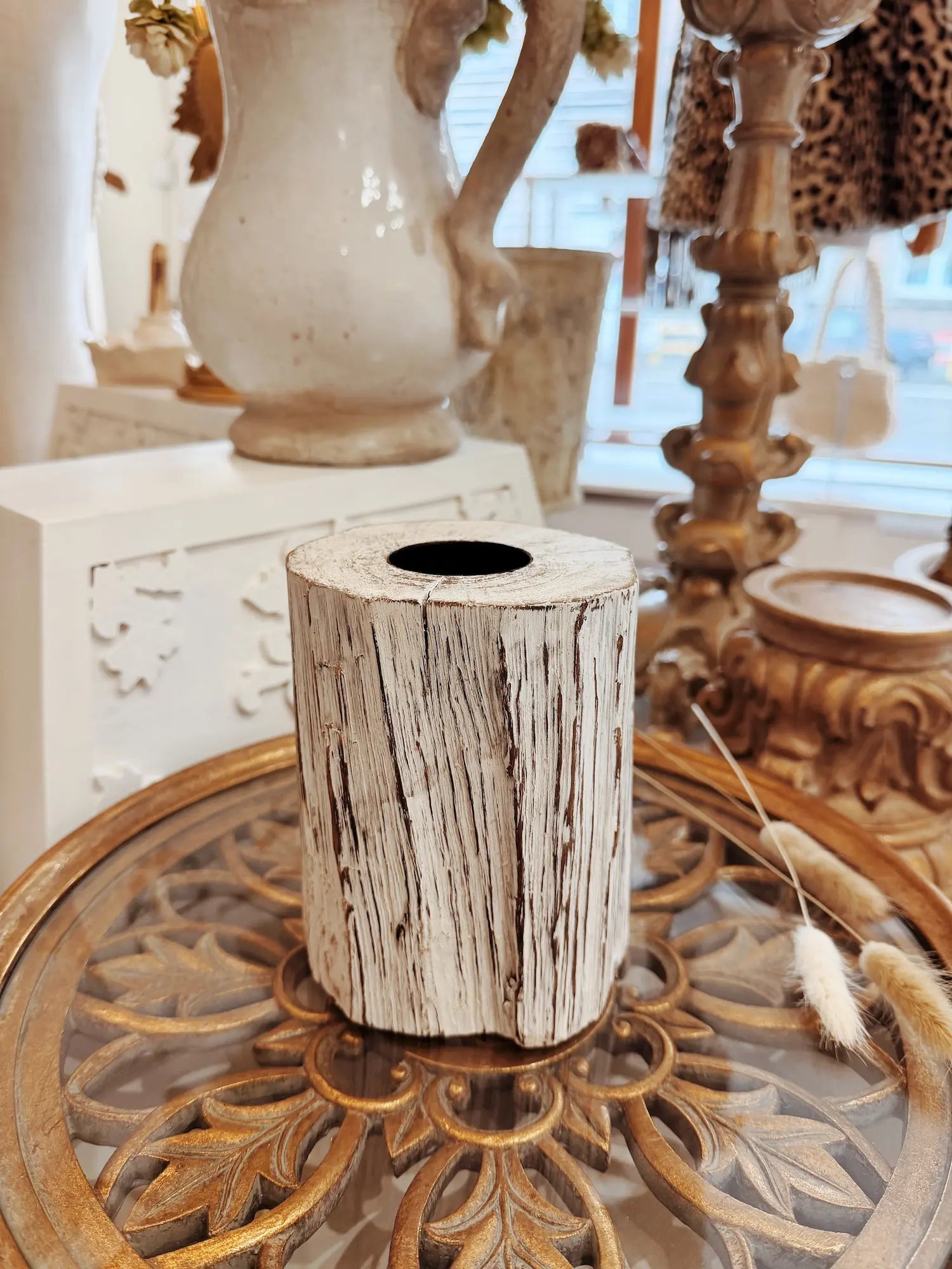 Bougeoir en bois - L