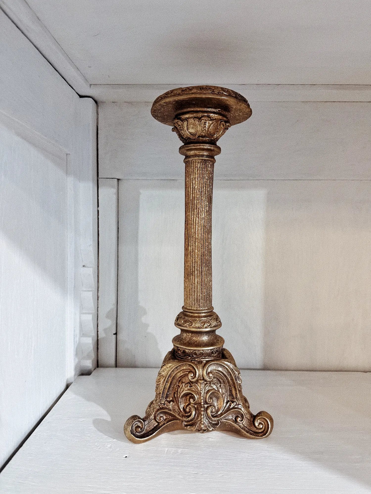 Chandelier baroque doré - M
