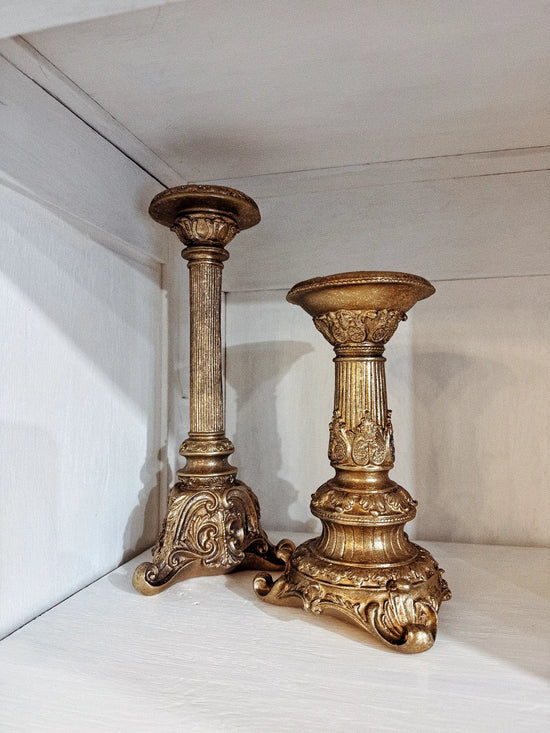 Chandelier baroque doré - M