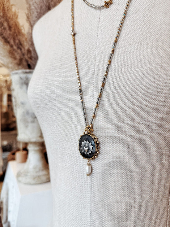 Sautoir Royal – pendentif labradorite