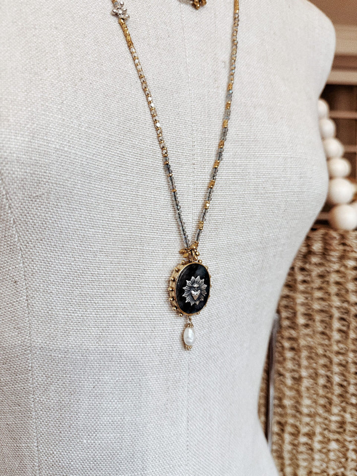 Sautoir Royal – pendentif labradorite