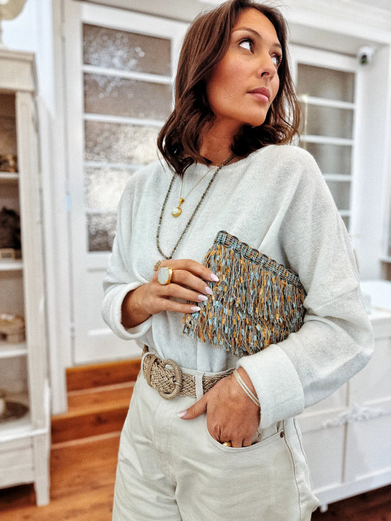 Pochette à franges