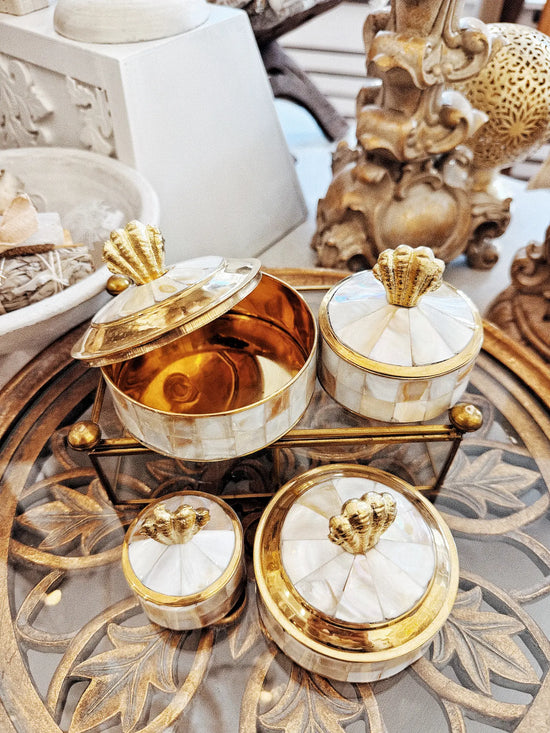 Boîte à bijoux nacrée - Coquillage