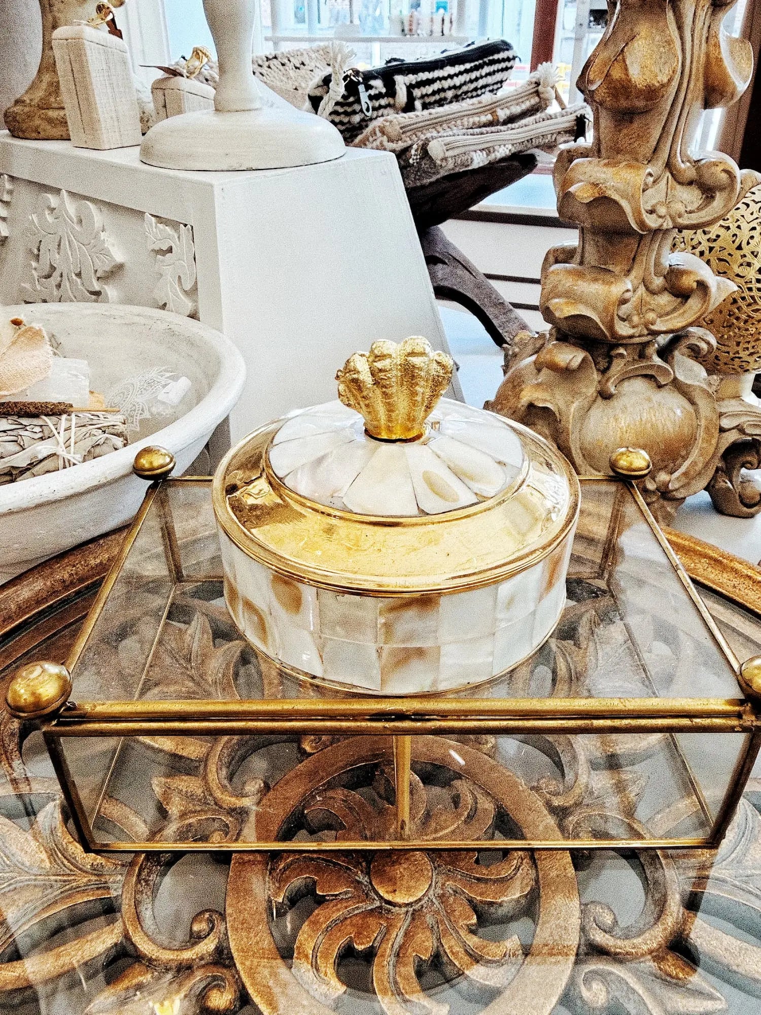 Boîte à bijoux nacrée - Coquillage