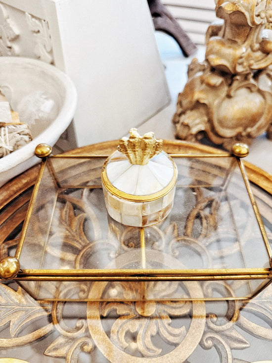 Boîte à bijoux nacrée - Coquillage