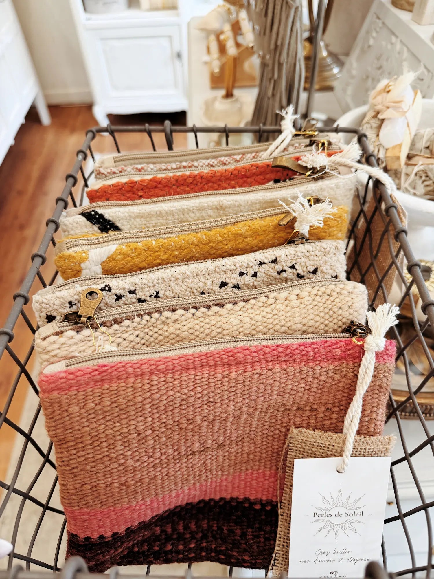 Pochette en laine marocaine