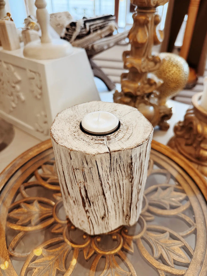 Bougeoir en bois - L