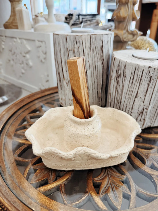 Support à palo santo & bougie