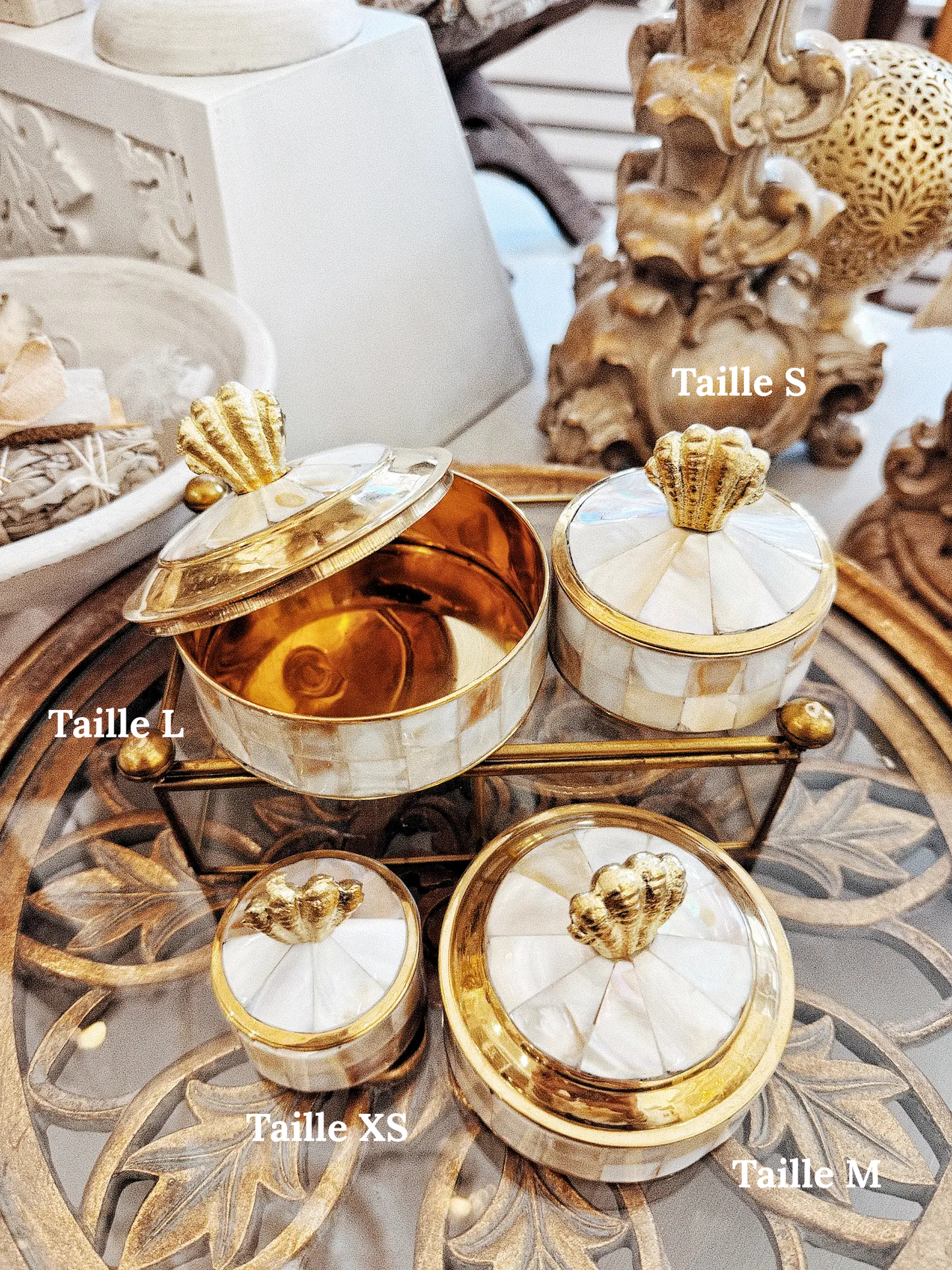Boîte à bijoux nacrée - Coquillage