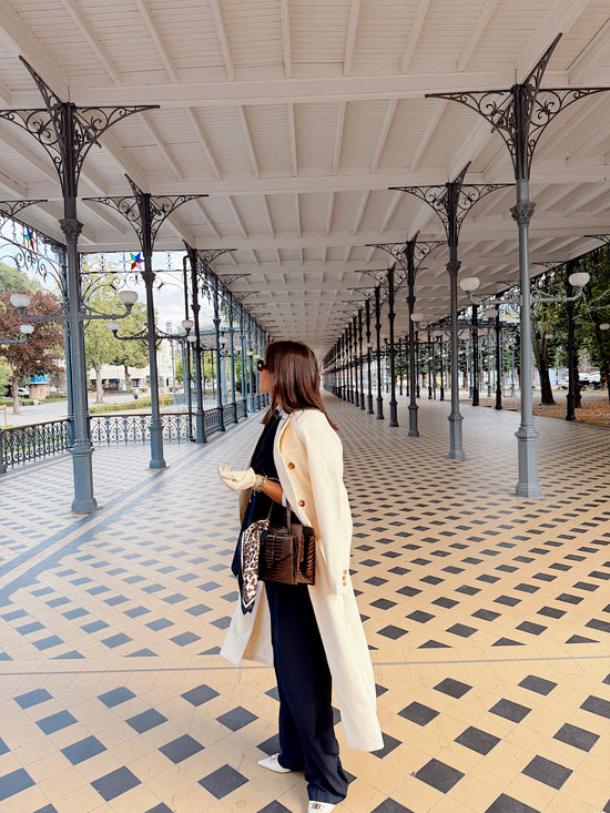 Manteau long crème - L’Intemporel