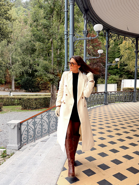 Manteau long crème - L’Intemporel