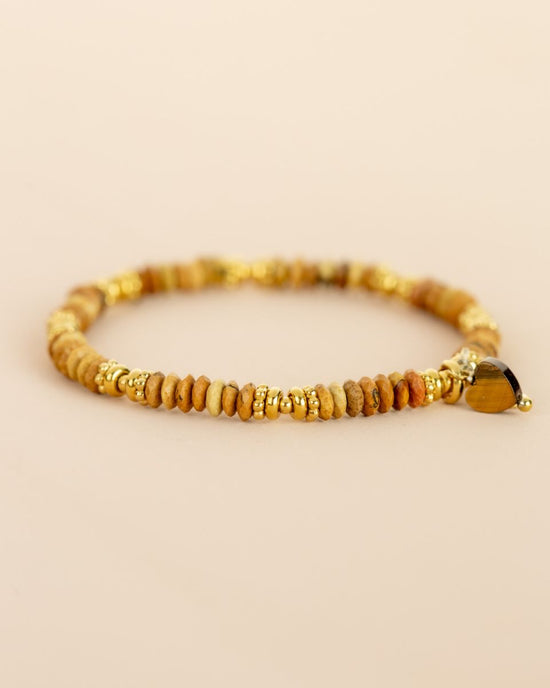 Bracelet Jaspe & Pierre de Soleil