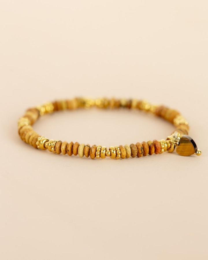 Bracelet Jaspe & Pierre de Soleil