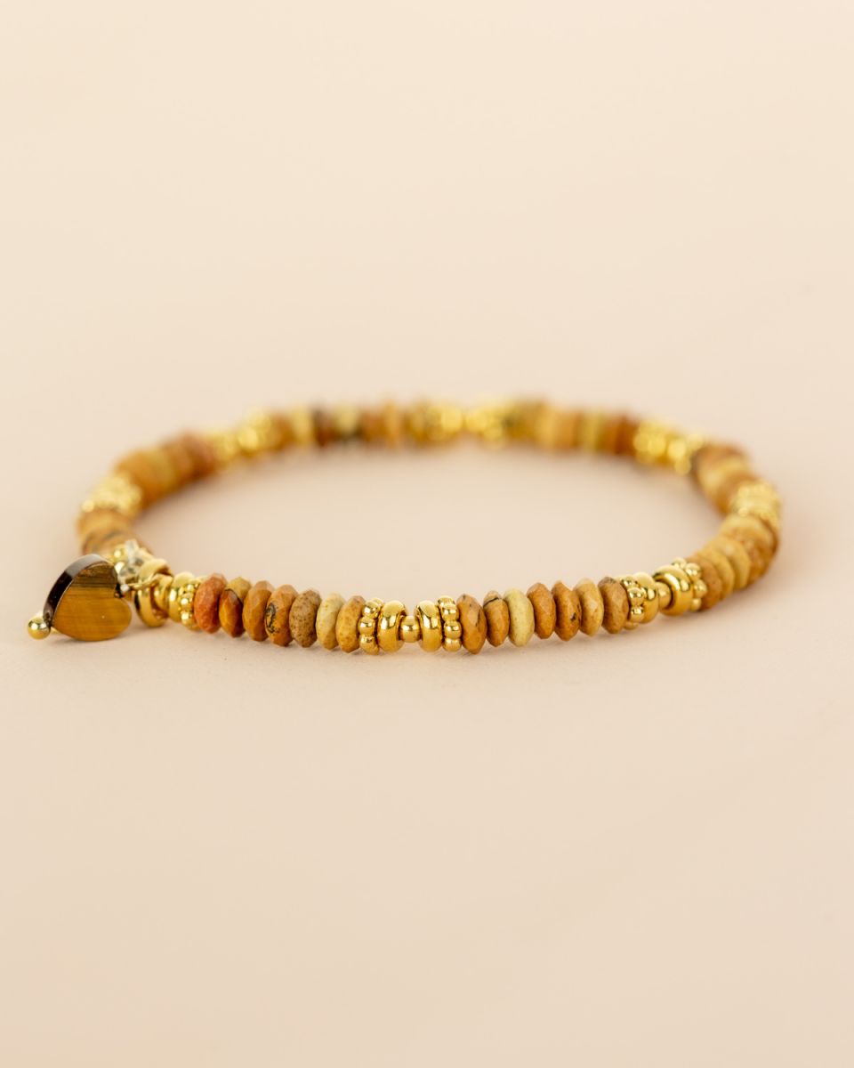 Bracelet Jaspe & Pierre de Soleil