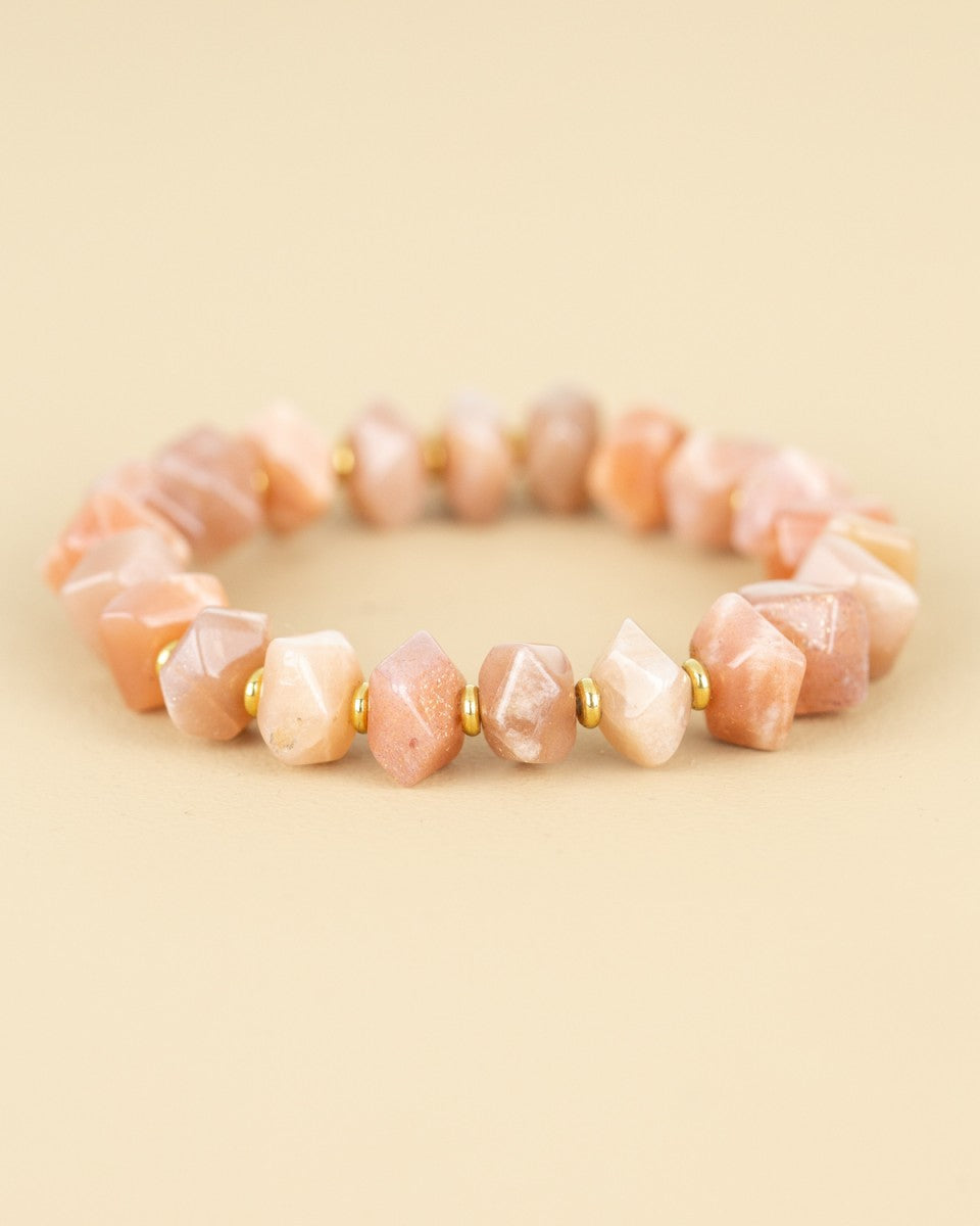 Bracelet Pierre de lune - pierres brutes