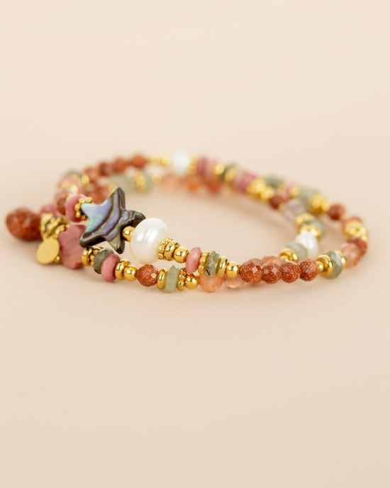 Bracelet double rang - Rhodonite