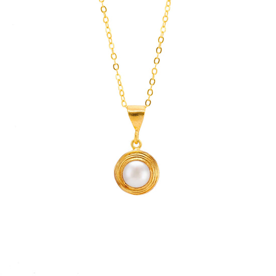 Collier Augustine mini - perle