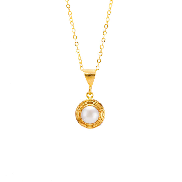 Collier Augustine mini - perle