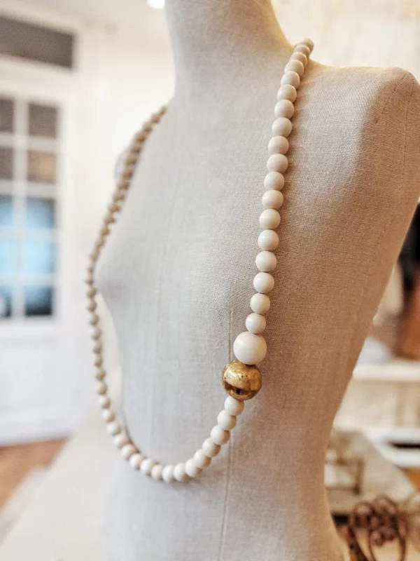 Sautoir - Petites perles en bois