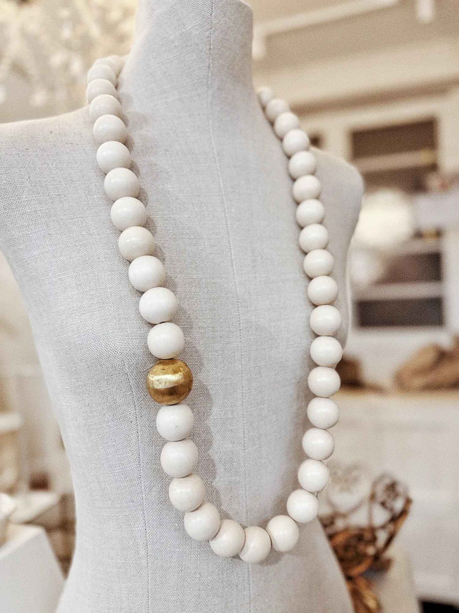 Sautoir - Grosses perles en bois – Image 3