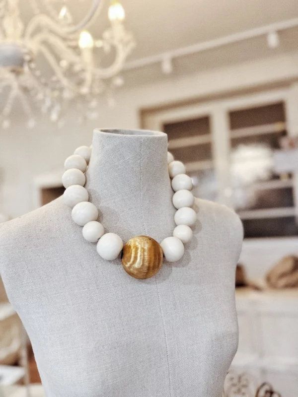 Ras de cou - perles en bois