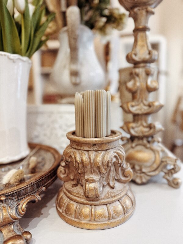 Chandelier baroque patiné (bas)