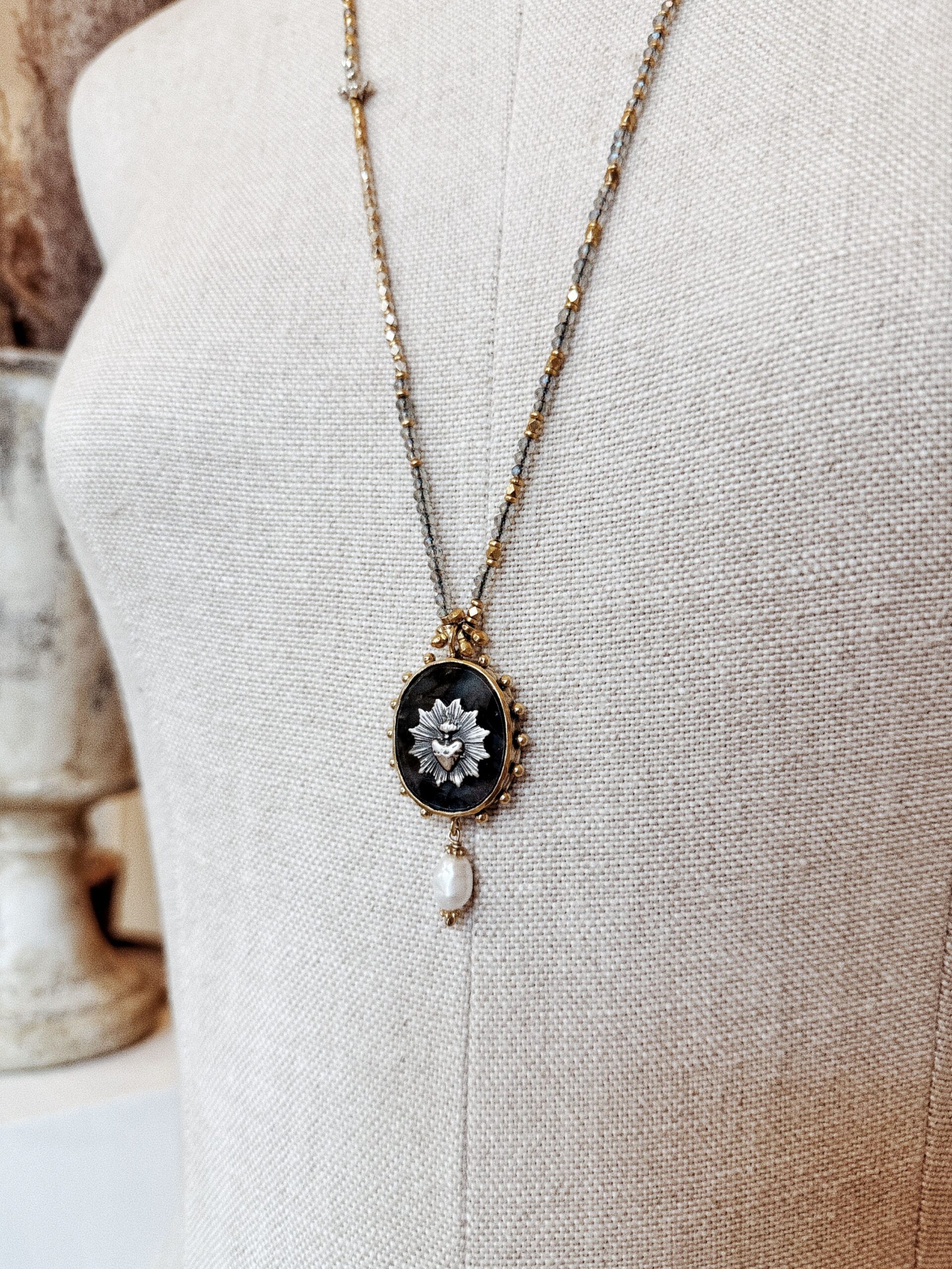 Sautoir Royal – pendentif labradorite