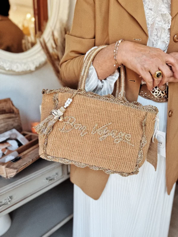 Sac tressé "Bon Voyage"