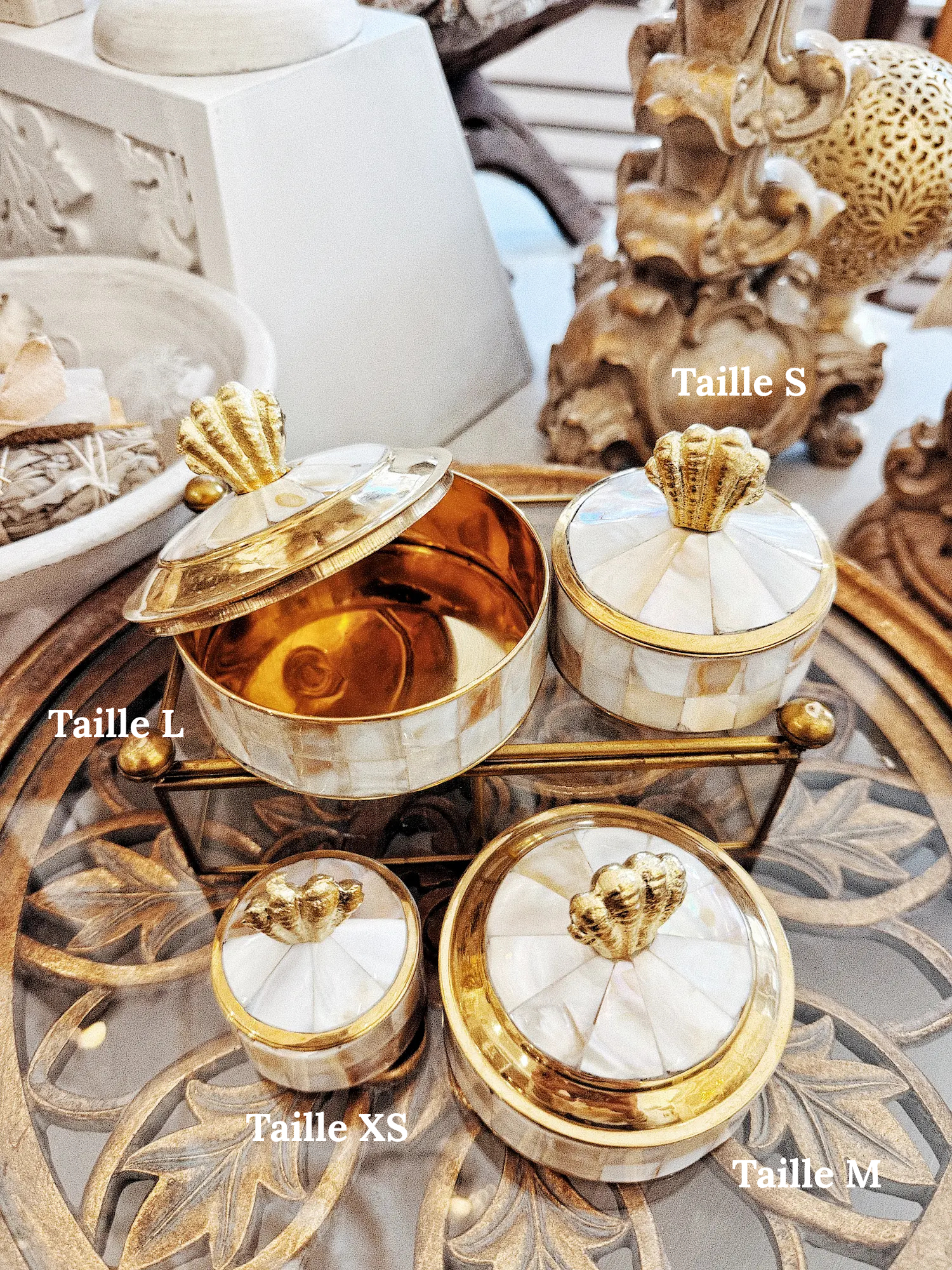 Boîte à bijoux nacrée - Coquillage – Image 2