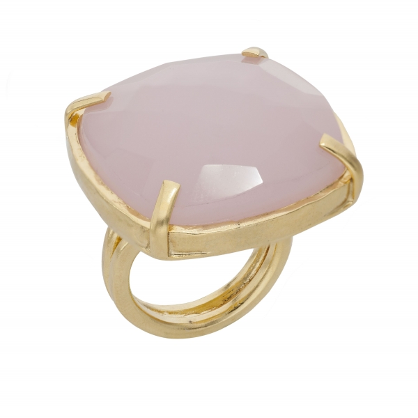 Bague Théodora - Quartz rose