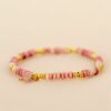 Bracelet Rhodonite - pierres ovales