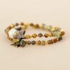 Bracelet double rang - Oeil de tigre