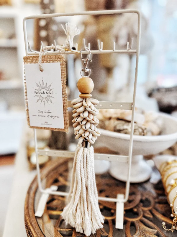 Porte-clés coquillages Cauri