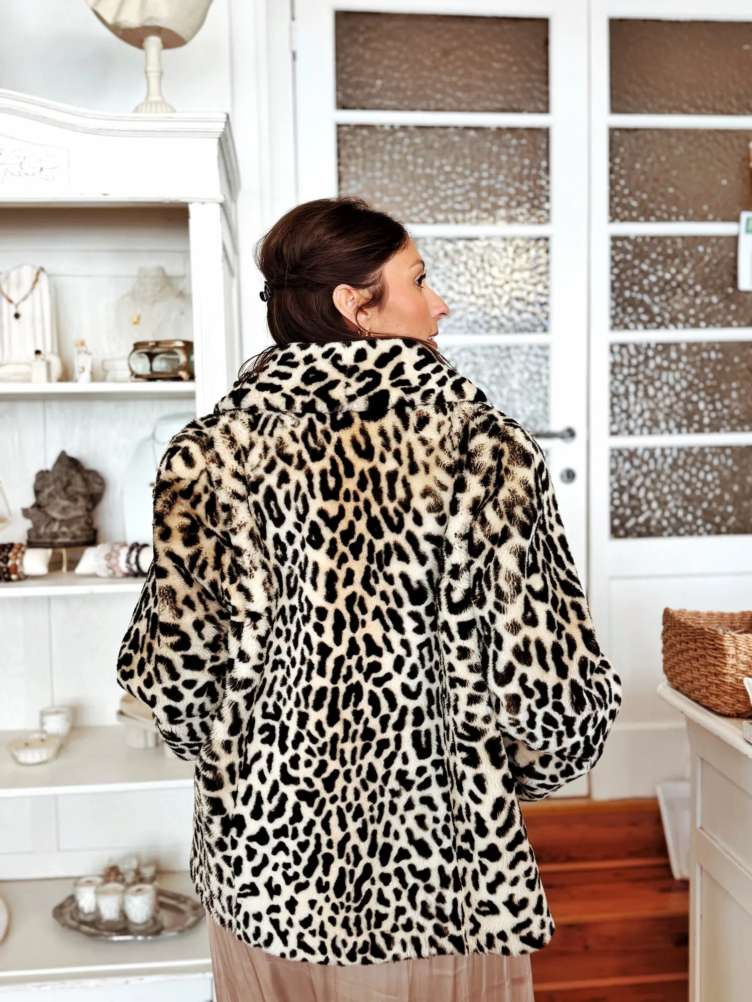 Veste léopard en fausse fourrure – Image 3